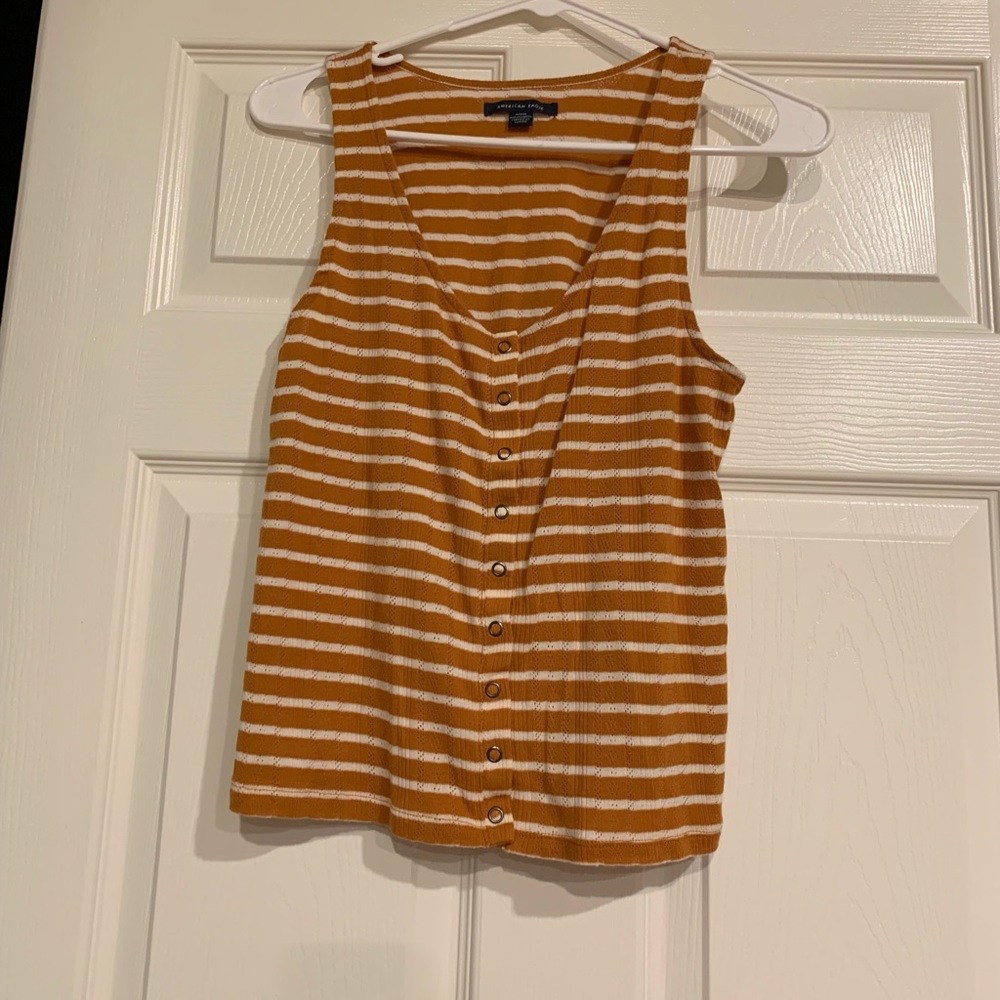 American Eagle Yellow Crop Top
